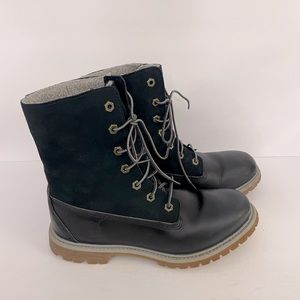 Timberland Navy Blue Roll Down Boots Size 8